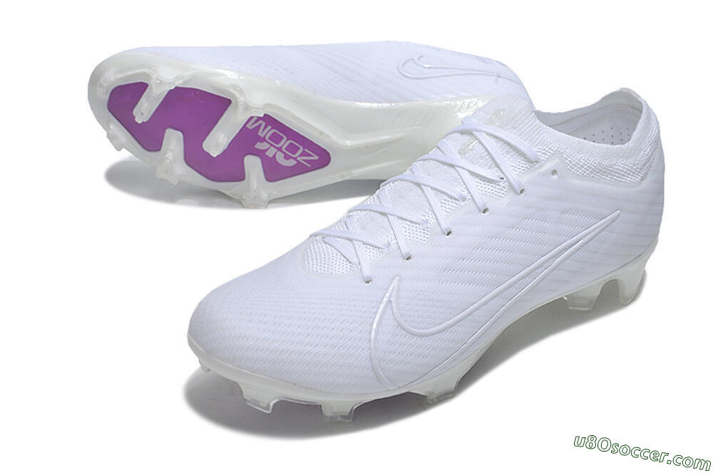 Nike Air Zoom Mercurial Vapor 15 Elite Change Color In Sunlight FG Firm Ground Soccer Cleats - White/Purple 3