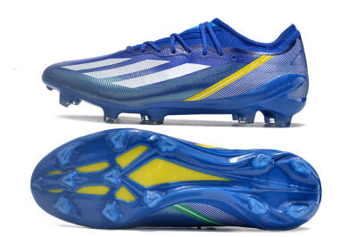 Adidas X Crazyfast.1 FG Firm Ground Soccer Cleats - Blue/White/Yellow