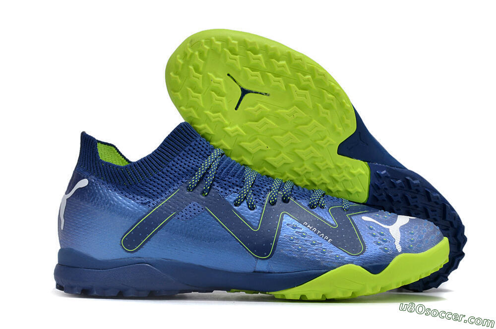 Puma Future Ultimate TF Artificial Turf Soccer Shoes - Blue/White/Yellow 1