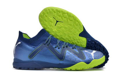 Puma Future Ultimate TF Artificial Turf Soccer Shoes - Blue/White/Yellow