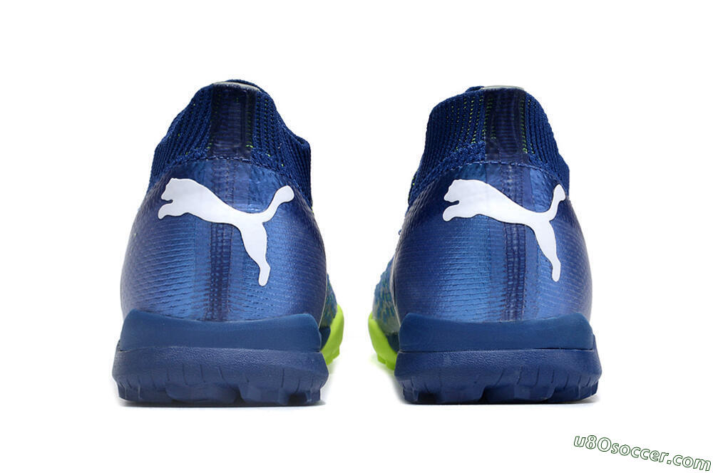 Puma Future Ultimate TF Artificial Turf Soccer Shoes - Blue/White/Yellow 5