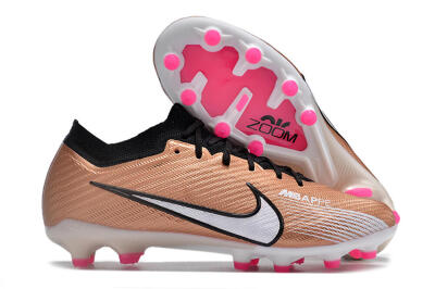 Nike Air Zoom Mercurial Vapor 15 Elite AG Artificial Grass Soccer Cleats - Gold/Black/White