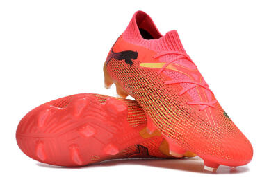 Puma Future Ultimate 2024 FG Firm Ground Soccer Cleats - Red/Orange/Yellow