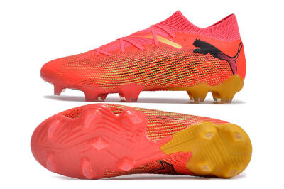 Puma Future Ultimate 2024 FG Firm Ground Soccer Cleats - Red/Orange/Yellow