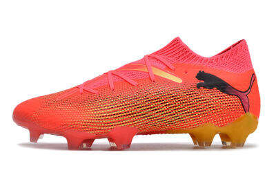 Puma Future Ultimate 2024 FG Firm Ground Soccer Cleats - Red/Orange/Yellow
