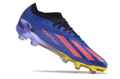 Adidas X Crazyfast.1 Salah FG Firm Ground Soccer Cleats - Blue/Red/Gold