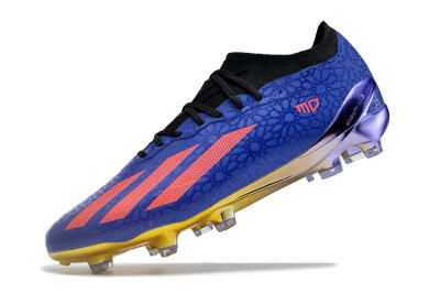 Adidas X Crazyfast.1 Salah FG Firm Ground Soccer Cleats - Blue/Red/Gold
