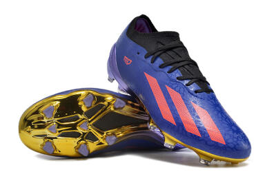 Adidas X Crazyfast.1 Salah FG Firm Ground Soccer Cleats - Blue/Red/Gold
