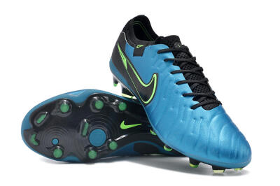 Nike Tiempo Legend 10 Elite FG Firm Ground Soccer Cleats - Blue/Green/Black