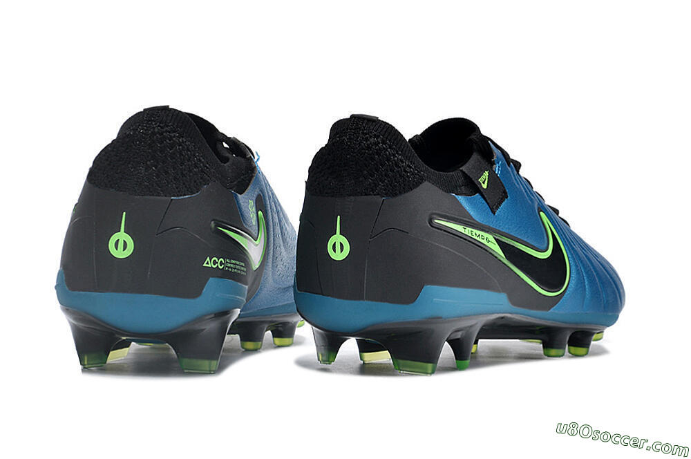 Nike Tiempo Legend 10 Elite FG Firm Ground Soccer Cleats - Blue/Green/Black 6