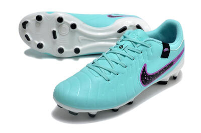 Nike Tiempo Legend X Academy FG Firm Ground Soccer Cleats - Turquoise/Purple/Black