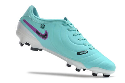 Nike Tiempo Legend X Academy FG Firm Ground Soccer Cleats - Turquoise/Purple/Black