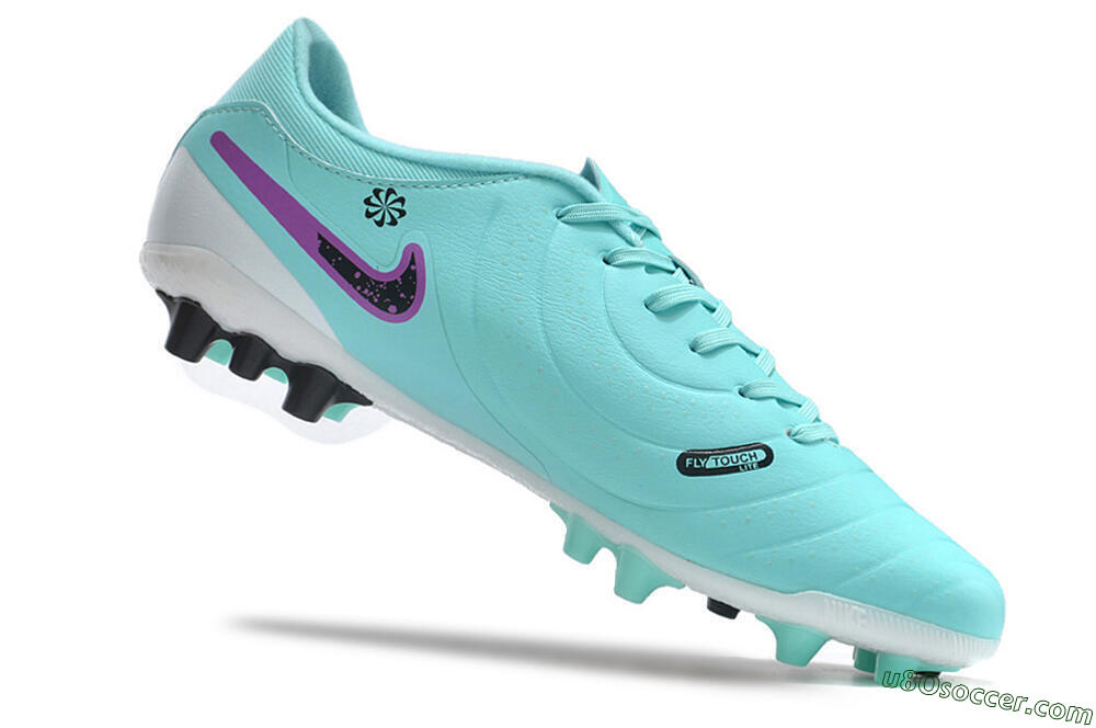 Nike Tiempo Legend X Academy AG Artificial Grass Soccer Cleats - Turquoise/Purple/Black 4