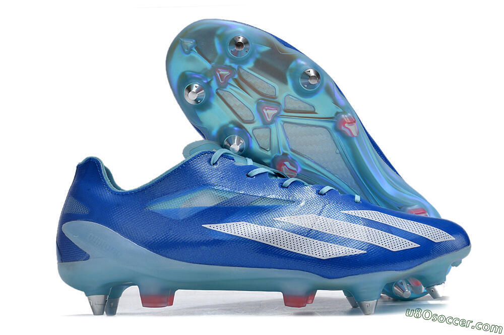 Adidas X Crazyfast.1 SG Soft Ground Soccer Cleats - Blue/White/Red 1