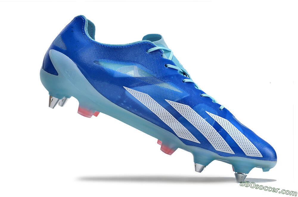 Adidas X Crazyfast.1 SG Soft Ground Soccer Cleats - Blue/White/Red 4