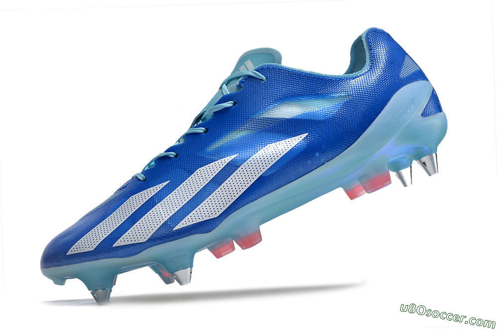 Adidas X Crazyfast.1 SG Soft Ground Soccer Cleats - Blue/White/Red 5