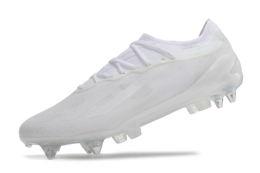 Adidas X Crazyfast.1 SG Soft Ground Soccer Cleats - Whtie/White 5
