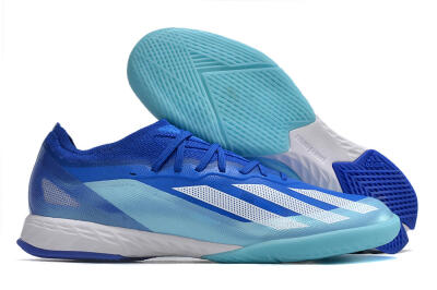 Adidas X Crazyfast.1 IC Indoor & Futsal Soccer Shoes - Blue/White/Jade