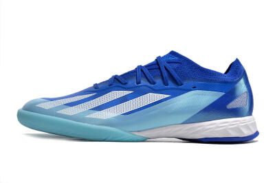 Adidas X Crazyfast.1 IC Indoor & Futsal Soccer Shoes - Blue/White/Jade