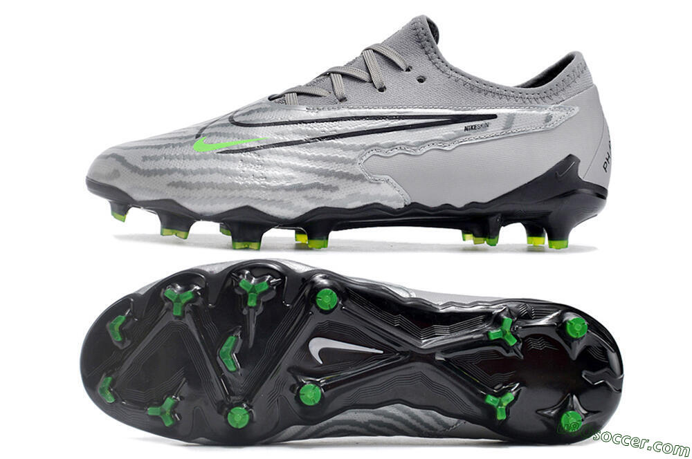 Nike Phantom GX Academy FG Firm Ground Soccer Cleats - Silver/Grey/Black 0