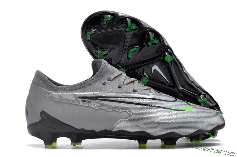 Nike Phantom GX Academy FG Firm Ground Soccer Cleats - Silver/Grey/Black 1
