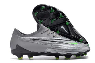 Nike Phantom GX Academy FG Firm Ground Soccer Cleats - Silver/Grey/Black