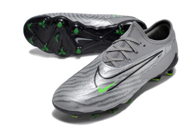 Nike Phantom GX Academy FG Firm Ground Soccer Cleats - Silver/Grey/Black