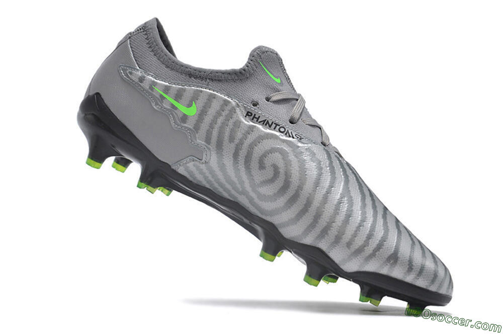 Nike Phantom GX Academy FG Firm Ground Soccer Cleats - Silver/Grey/Black 4