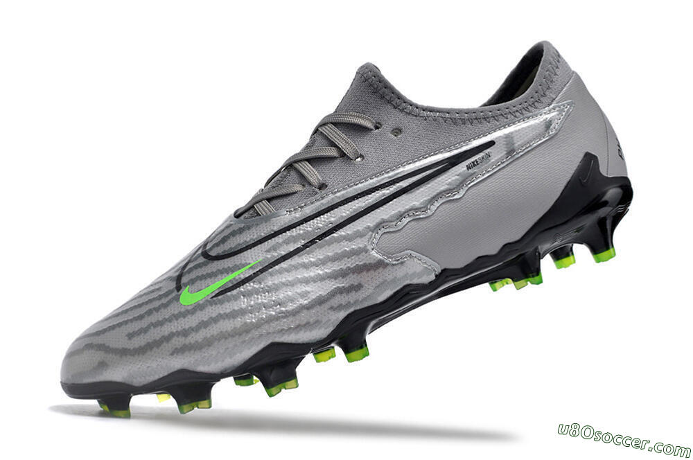 Nike Phantom GX Academy FG Firm Ground Soccer Cleats - Silver/Grey/Black 5