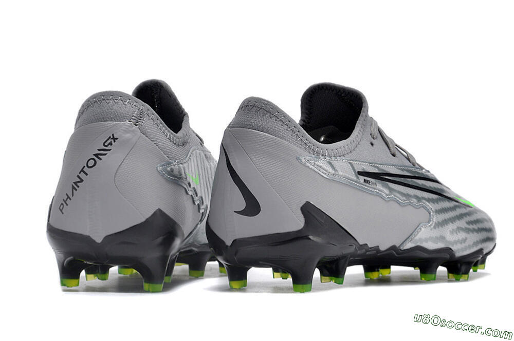 Nike Phantom GX Academy FG Firm Ground Soccer Cleats - Silver/Grey/Black 6