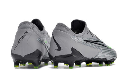 Nike Phantom GX Academy FG Firm Ground Soccer Cleats - Silver/Grey/Black