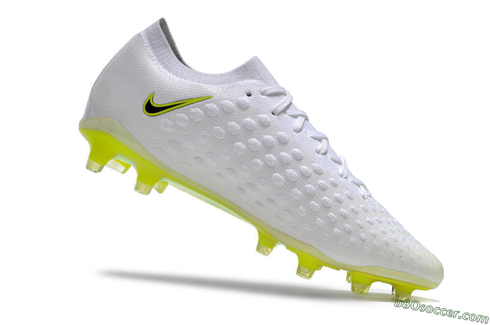 Nike Phantom Ultra Venom FG Firm Ground Soccer Cleats - White/Yellow/Black/Gold 4