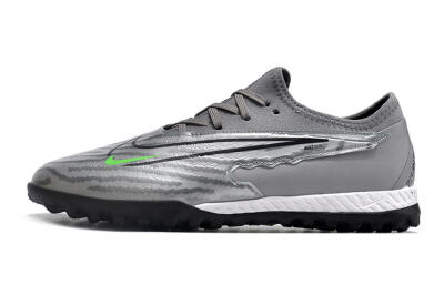 Nike React Phantom GX Pro TF Artificial Turf Soccer Shoes - Silver/Grey/Black