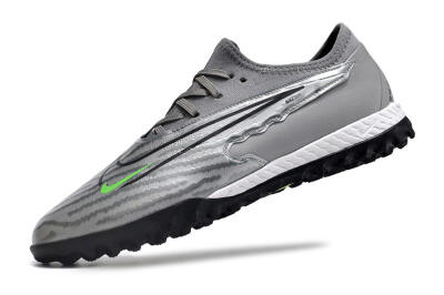 Nike React Phantom GX Pro TF Artificial Turf Soccer Shoes - Silver/Grey/Black