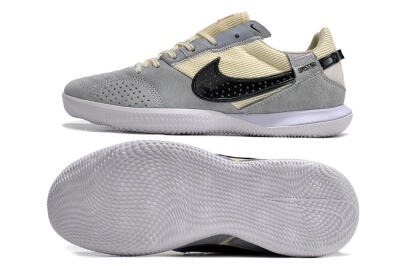 Nike Street Gato IC Indoor & Futsal Soccer Shoes - Grey/Beige/Black/White