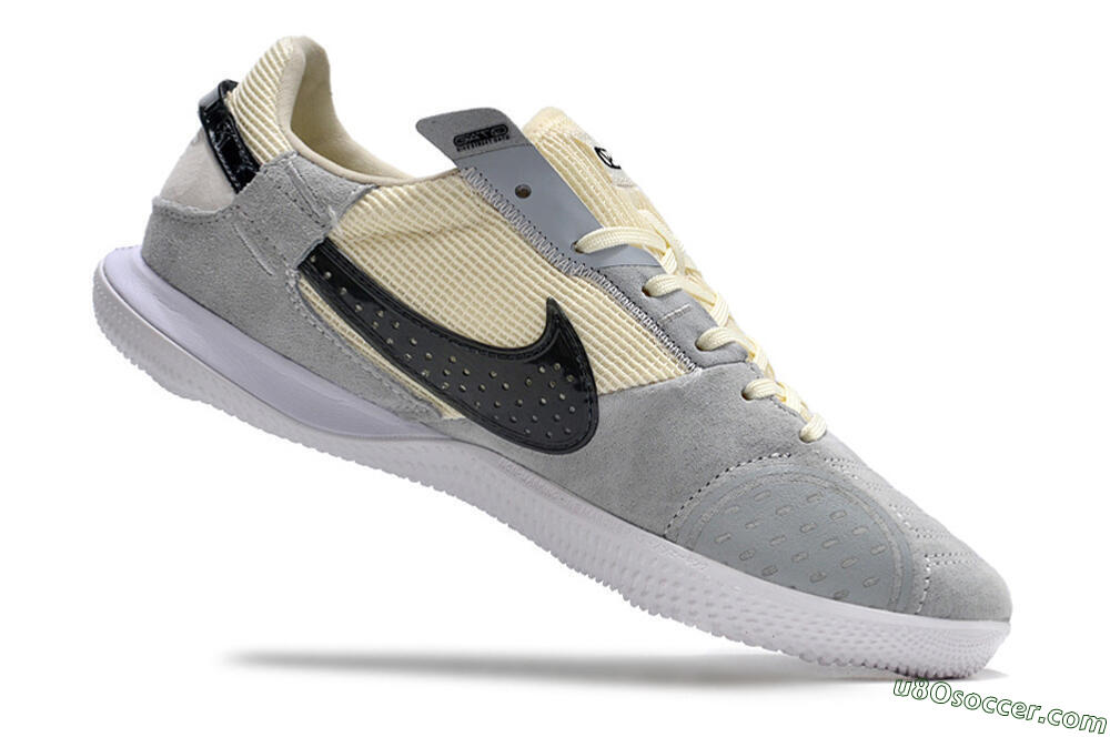 Nike Street Gato IC Indoor & Futsal Soccer Shoes - Grey/Beige/Black/White 4