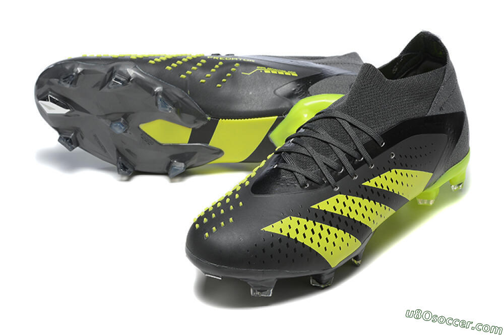 Adidas Predator Accuracy.1 FG Firm Ground Soccer Cleats - Black/Yellow 3