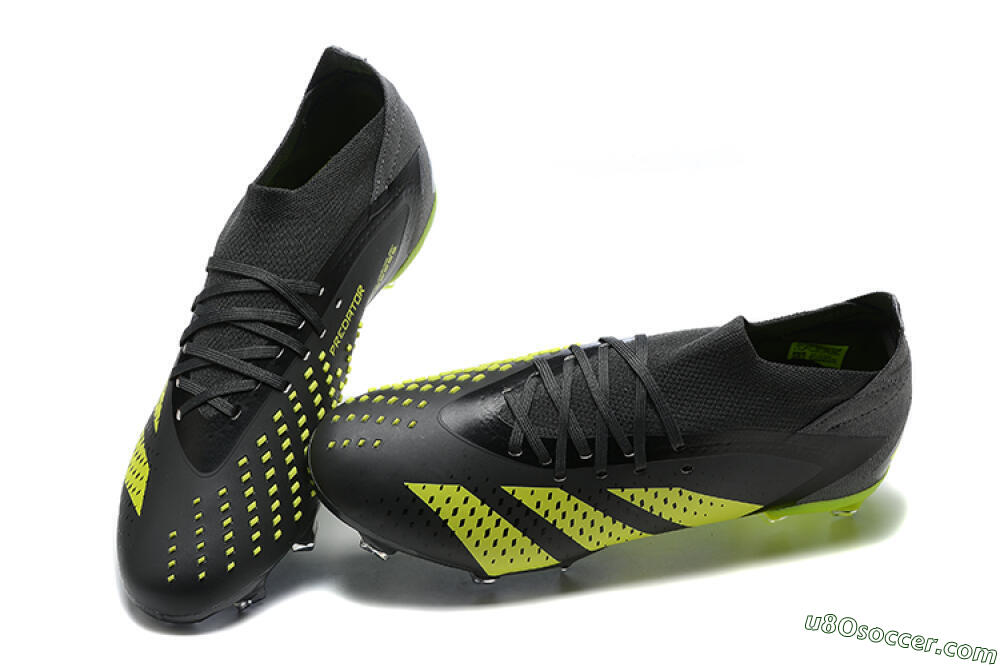 Adidas Predator Accuracy.1 FG Firm Ground Soccer Cleats - Black/Yellow 6