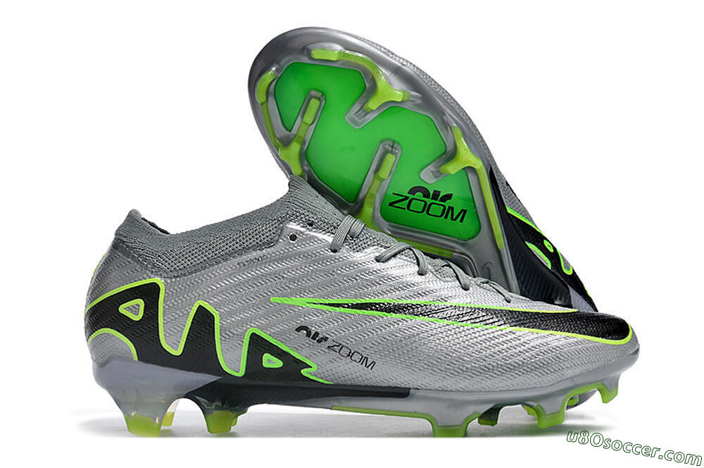 Nike Air Zoom Mercurial Vapor 15 Elite FG Firm Ground Soccer Cleats - Silver/Black/Yellow 1