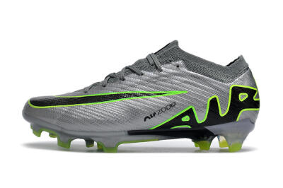 Nike Air Zoom Mercurial Vapor 15 Elite FG Firm Ground Soccer Cleats - Silver/Black/Yellow