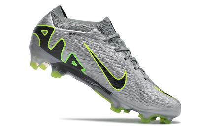Nike Air Zoom Mercurial Vapor 15 Elite FG Firm Ground Soccer Cleats - Silver/Black/Yellow