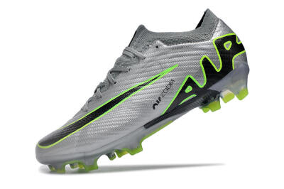 Nike Air Zoom Mercurial Vapor 15 Elite FG Firm Ground Soccer Cleats - Silver/Black/Yellow