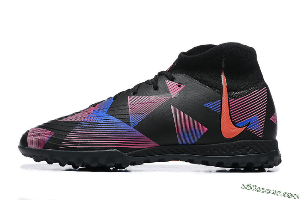 Nike Phantom Luna Elite TF Artificial Turf Soccer Shoes - Black/Blue/Red/Pink 2