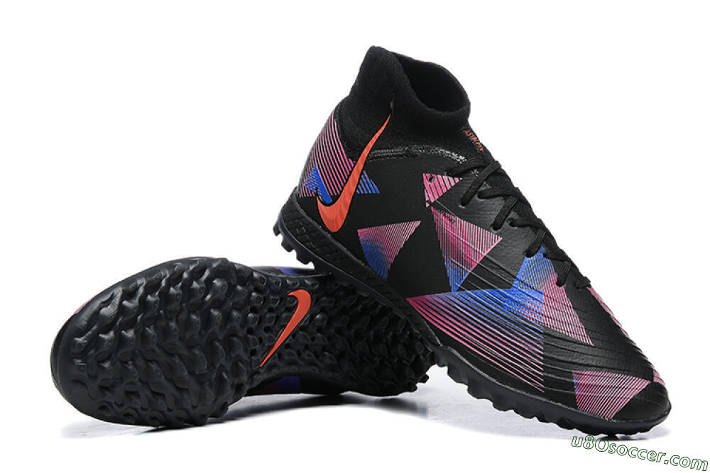 Nike Phantom Luna Elite TF Artificial Turf Soccer Shoes - Black/Blue/Red/Pink 4