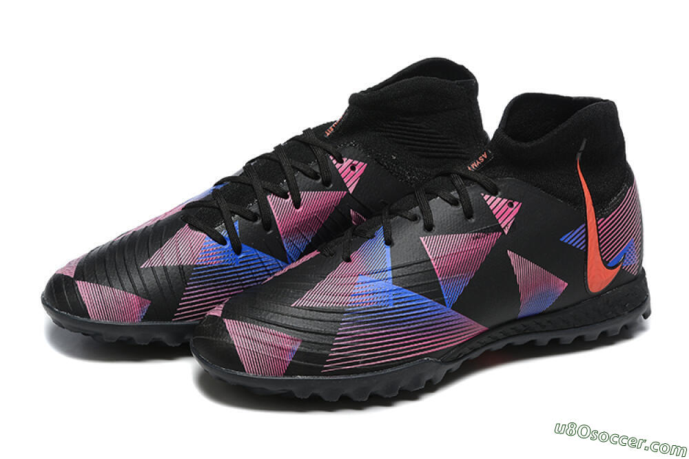 Nike Phantom Luna Elite TF Artificial Turf Soccer Shoes - Black/Blue/Red/Pink 5