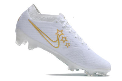 Nike Air Zoom Mercurial Vapor 15 Elite FG Firm Ground Soccer Cleats - White/Blue/Gold