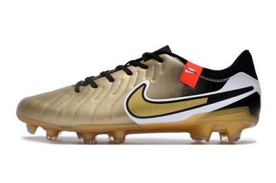 Nike Tiempo Legend 10 Pro FG Firm Ground Soccer Cleats - Gold/Black/White