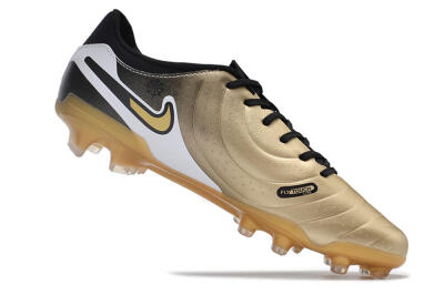 Nike Tiempo Legend 10 Pro FG Firm Ground Soccer Cleats - Gold/Black/White