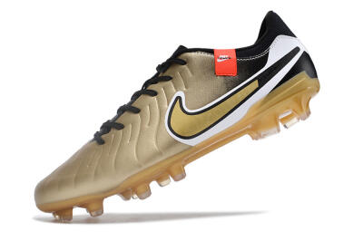 Nike Tiempo Legend 10 Pro FG Firm Ground Soccer Cleats - Gold/Black/White