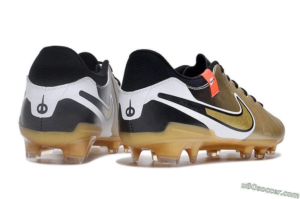 Nike Tiempo Legend 10 Pro FG Firm Ground Soccer Cleats - Gold/Black/White 6